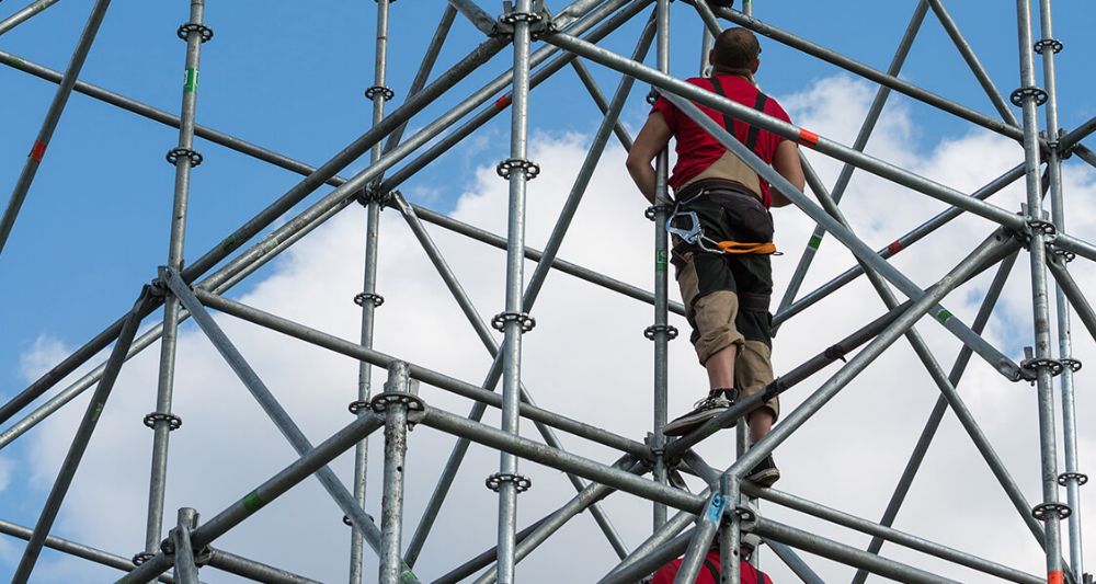 como usar rosetas andamios construccion